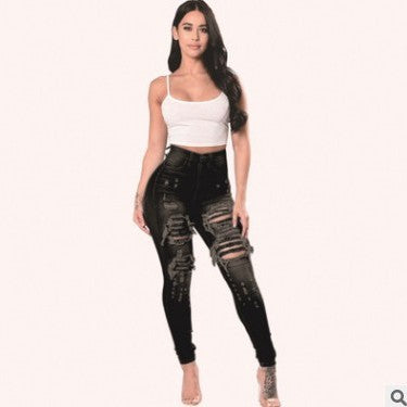 Ripped Jeans For Women Skinny Pants - Premium Dames Jeans from My Store - Just €29.81! Shop now at KIYOO Royal Brand