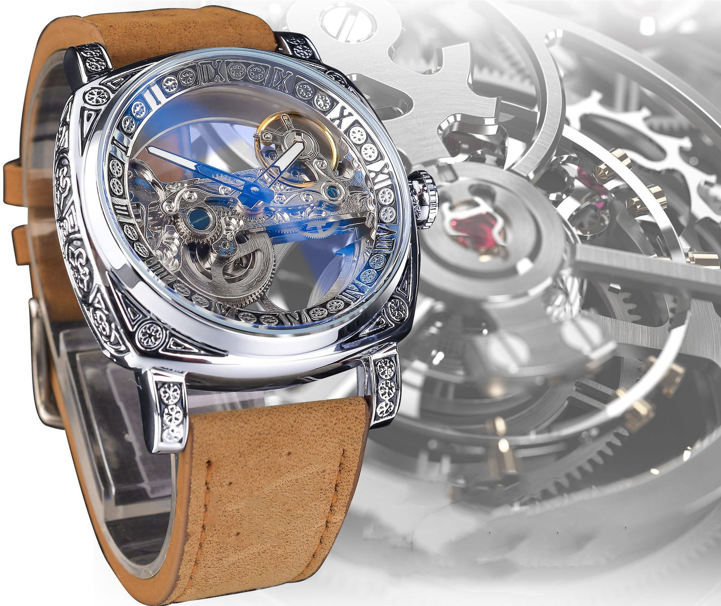 Hollow Out Automatic Mechanical Watch - Premium Watches from My Store - Just €97.37! Shop now at KIYOO Royal Brand