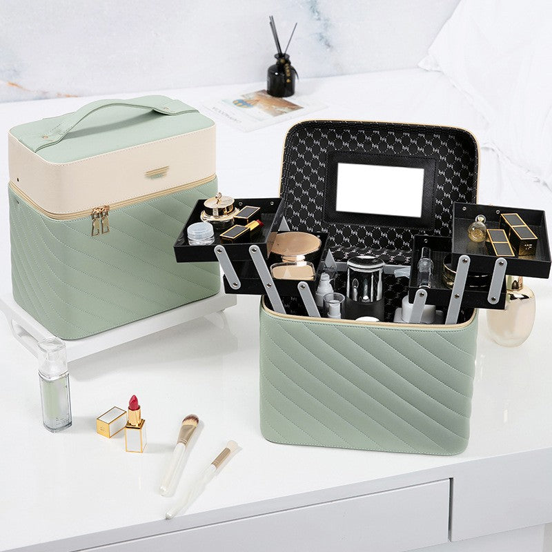 Portable Case Cosmetics And Jewelry Storage Box Nail Beauty Box - Premium Cosmetica from My Store - Just €65.85! Shop now at KIYOO Royal Brand