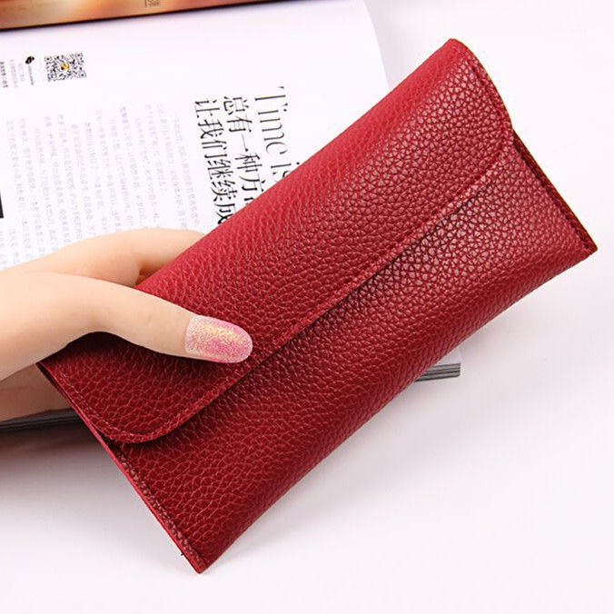 New Women's Bag Women's Long Purse Simple Buckle Card Wallet - Premium Portemennees from My Store - Just €10.36! Shop now at KIYOO Royal Brand