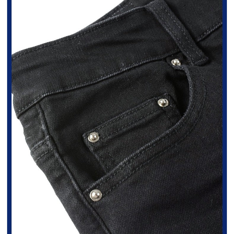 geplooide jeans met patch - Premium Jeans from My Store - Just €67.93! Shop now at KIYOO Royal Brand