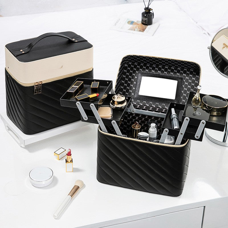 Portable Case Cosmetics And Jewelry Storage Box Nail Beauty Box - Premium Cosmetica from My Store - Just €65.85! Shop now at KIYOO Royal Brand