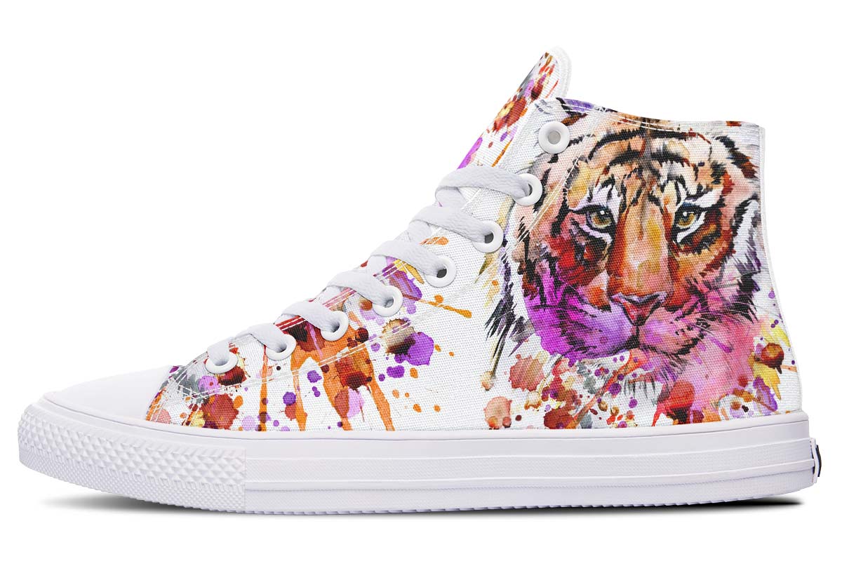 Printed Couple High-top Canvas Shoes - Premium Dames sportschoenen from My Store - Just €98.06! Shop now at KIYOO Royal Brand