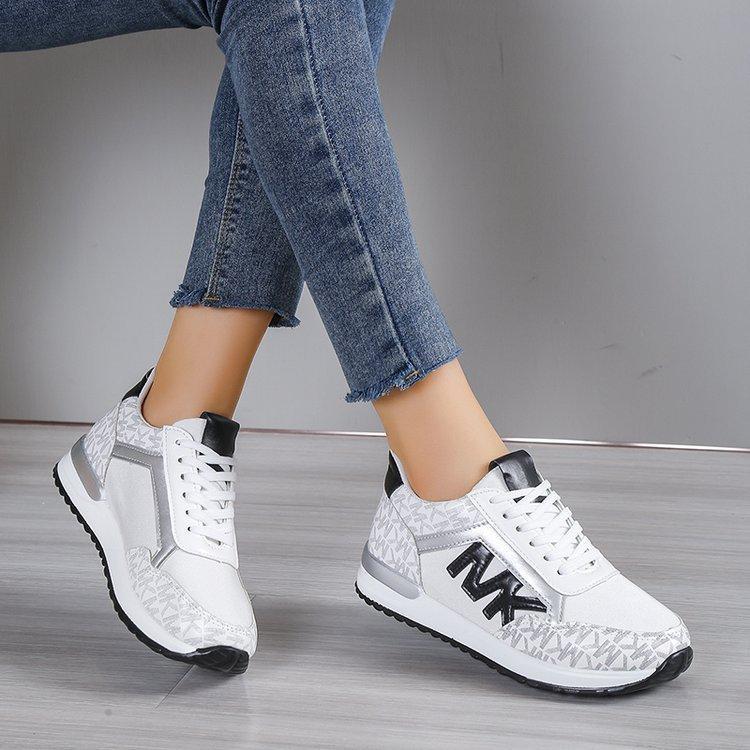 Women's Fashion Casual Printing Lace Up Round Toe Color Matching Running Shoes - Premium Dames sportschoenen from My Store - Just €35.82! Shop now at KIYOO Royal Brand