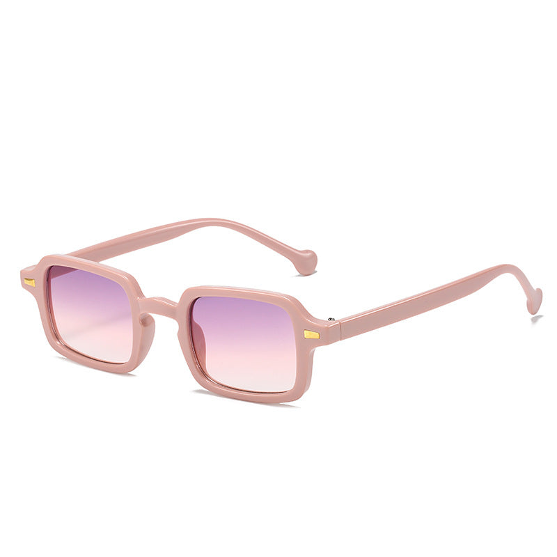 Fashionable New Vintage Square Rivet Glasses - Premium Zonnebrillen from My Store - Just €13.61! Shop now at KIYOO Royal Brand