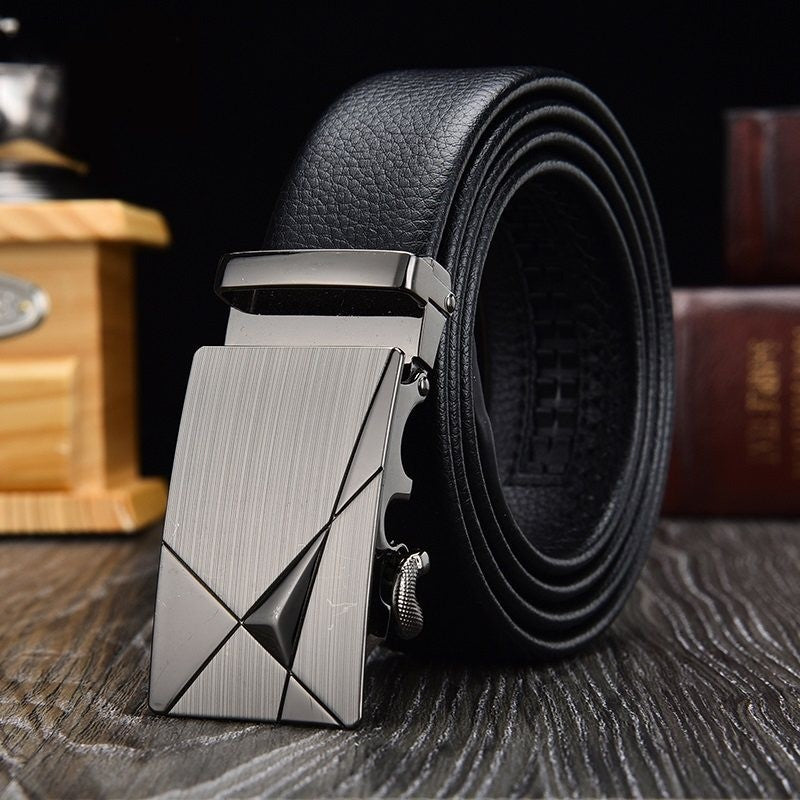 Men's Leisure Middle-aged Youth Business Automatic Buckle Belt - Premium Riemen from My Store - Just €16.12! Shop now at KIYOO Royal Brand