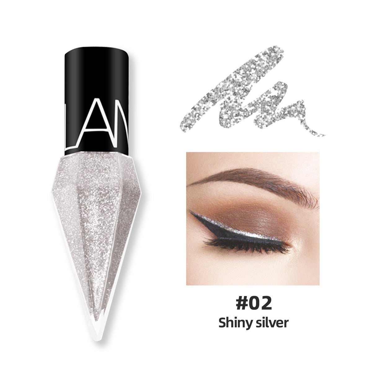 LOOKAVE Single Bottle Diamond Shiny Eyeliner