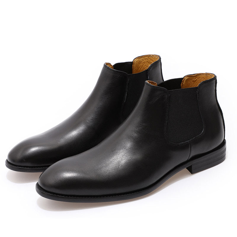 Genuine Leather One Stirrup Casual Cowhide Men's Shoes - Premium Boots from My Store - Just €240.74! Shop now at KIYOO Royal Brand