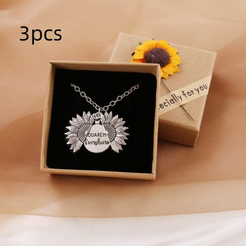 You Are My Sunshine Zonnebloem ketting dames