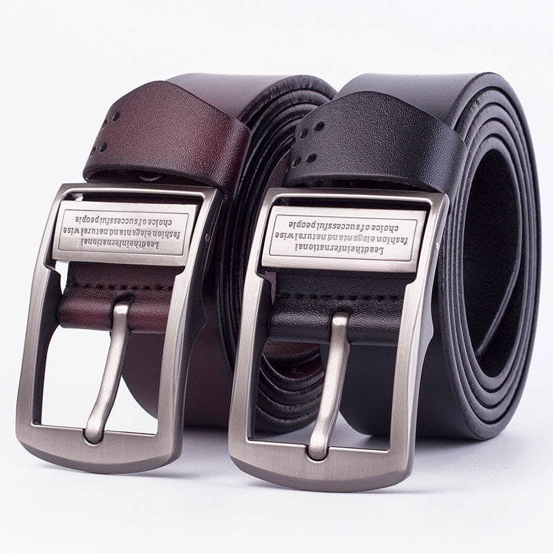 Men's Leather Pin Buckle Belt Fashion Casual - Premium Riemen from My Store - Just €24.03! Shop now at KIYOO Royal Brand