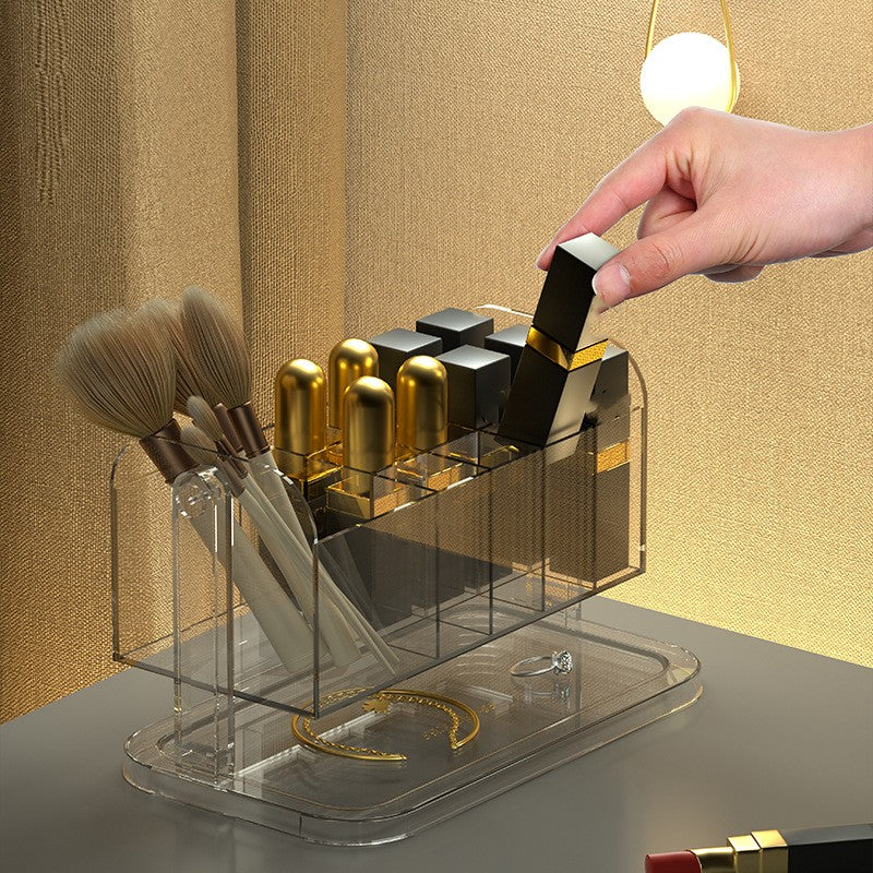 PET Rotatable Lipstick Makeup Brush Storage Box