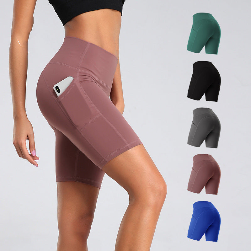 High Waist Fitness Gym Workout Leggings With Pockets Athletic Yoga Pants Slim Hips Lifting Pants - Premium dames broeken from My Store - Just €39.72! Shop now at KIYOO Royal Brand