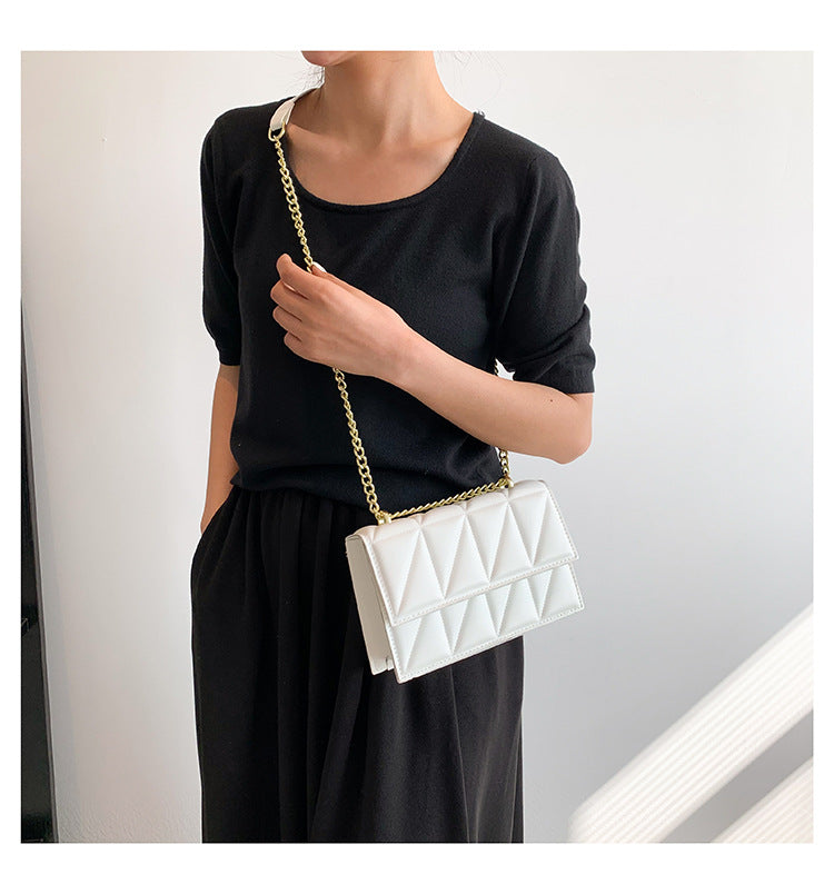 Chain Small Square Retro Atmospheric Crossbody Bag - Premium Damestas from My Store - Just €21.67! Shop now at KIYOO Royal Brand