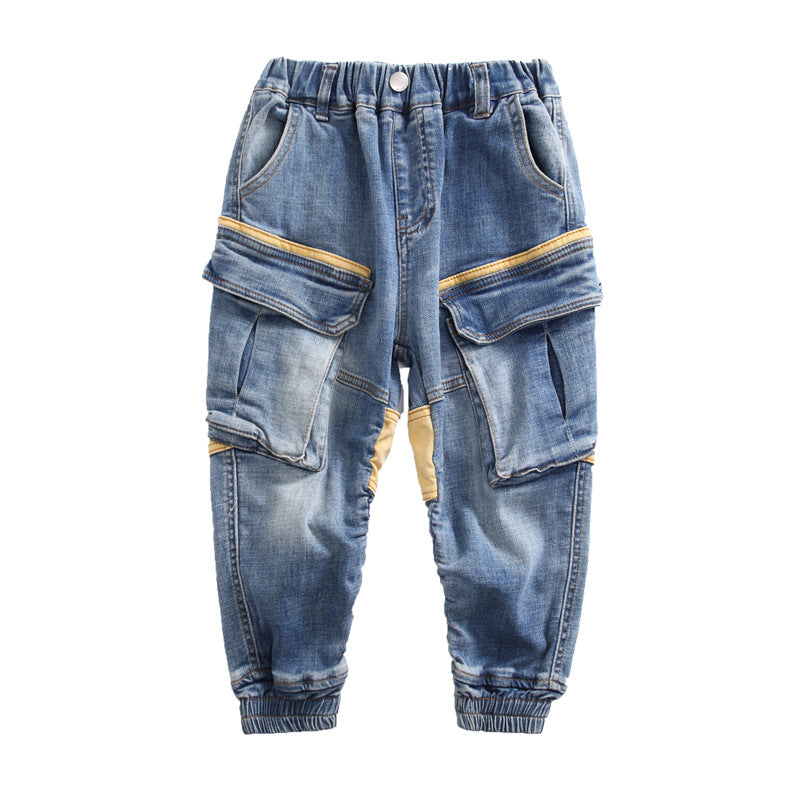 Boys Spring And Autumn Jeans - Premium Jongens broeken from My Store - Just €43.68! Shop now at KIYOO Royal Brand