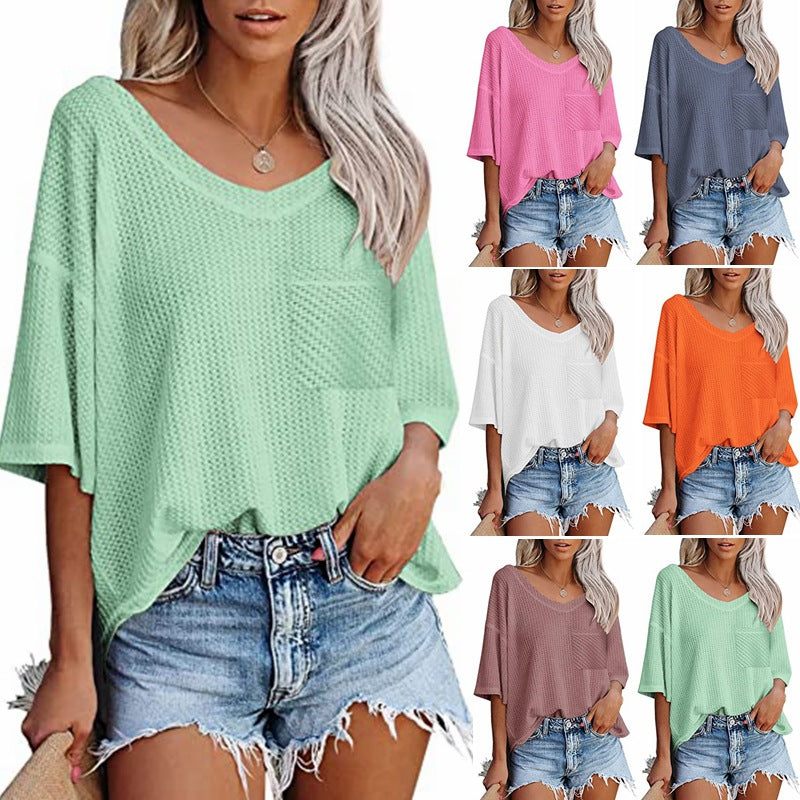 Tops Met Opgestikte Zak - Premium topjes/shirt from My Store - Just €36.24! Shop now at KIYOO Royal Brand