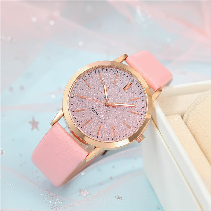 Women's Round Pointer Quartz Watch Set - Premium Dames Horloges from My Store - Just €13.14! Shop now at KIYOO Royal Brand