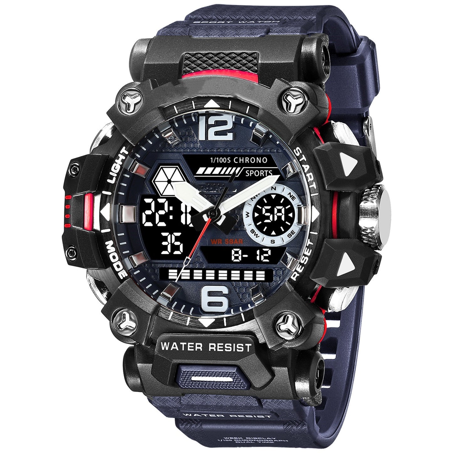 Men's Luminous Waterproof Outdoor Electronic Watch