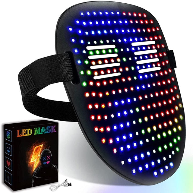 LED-feestgezichtsmasker - Premium  from My Store - Just €75.44! Shop now at KIYOO Royal Brand