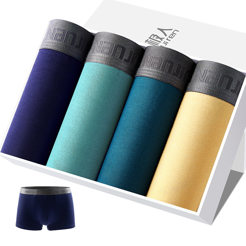 Modal Boxer Shorts Breathable Large Size Fatty Boxer Shorts Head Box - Premium Ondergoed from My Store - Just €55.61! Shop now at KIYOO Royal Brand