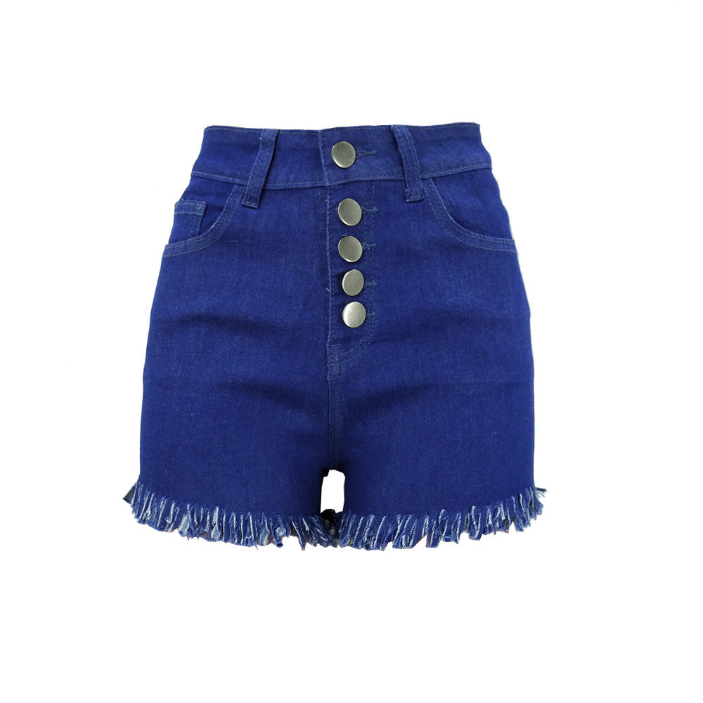 Tassel Leg Women's Denim Shorts - Premium Dames Jeans from My Store - Just €29.59! Shop now at KIYOO Royal Brand