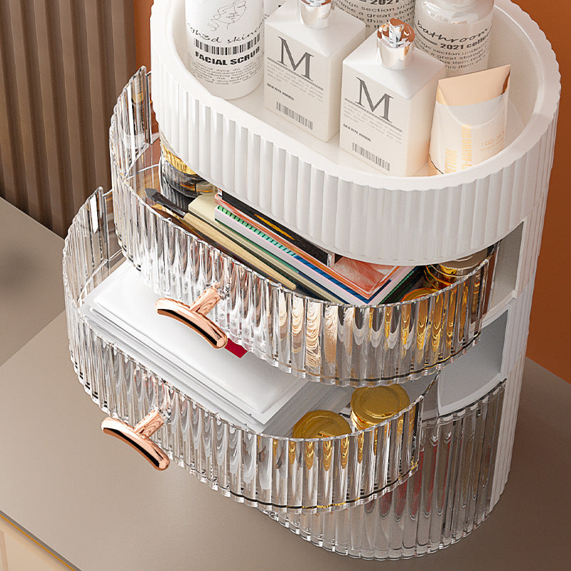 Cosmetics Storage Box Dustproof Desktop Dresser - Premium Cosmetica from My Store - Just €56.12! Shop now at KIYOO Royal Brand