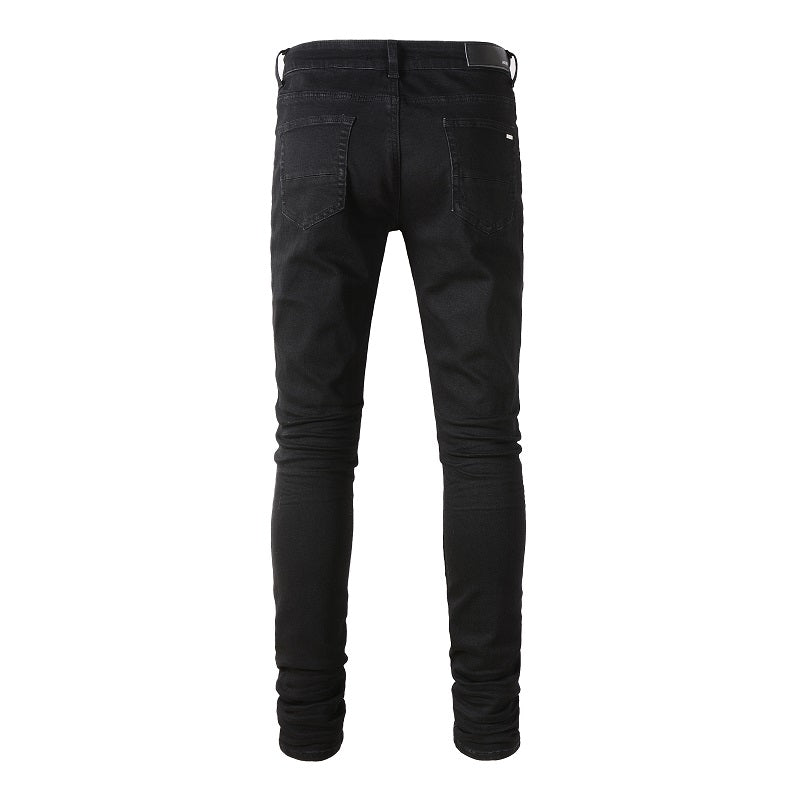 Black Stretch Slim Fitting Jeans - Premium Jeans from My Store - Just €65.05! Shop now at KIYOO Royal Brand