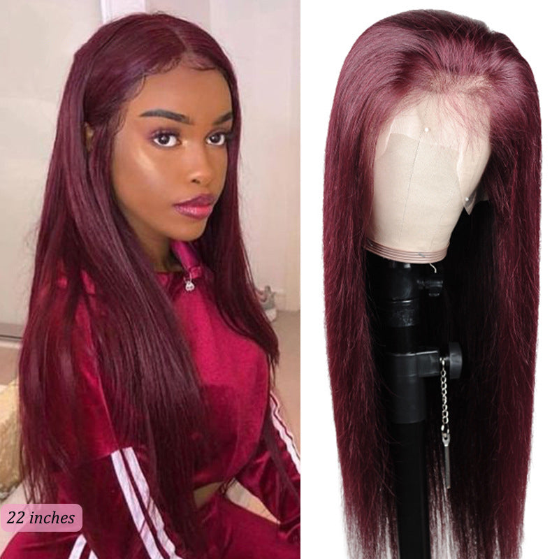 T-part Lace Frontal Wigs Real Hairstyle Headgear - Premium Pruiken/Waves from My Store - Just €105.07! Shop now at KIYOO Royal Brand