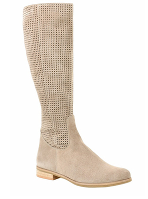 Low Heel Large Size Round Head Air Vent Suede High Boots - Premium Dames laarzen from My Store - Just €85.18! Shop now at KIYOO Royal Brand