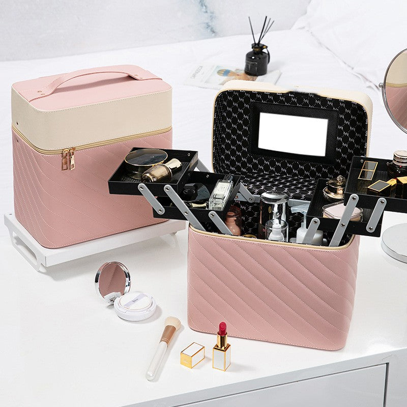 Portable Case Cosmetics And Jewelry Storage Box Nail Beauty Box - Premium Cosmetica from My Store - Just €65.85! Shop now at KIYOO Royal Brand