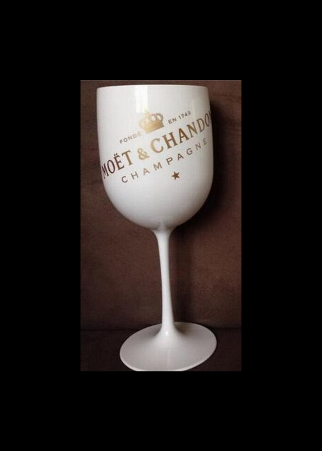 Plastic champagne glass