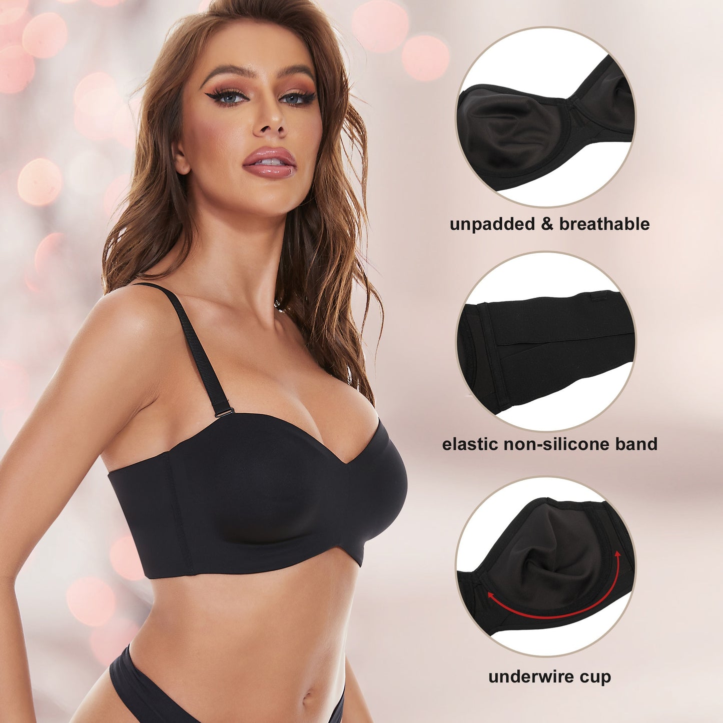 Strapless bh met volledige ondersteuning - Premium new arrivals from KIYOO Royal Brand - Just €14.95! Shop now at KIYOO Royal Brand