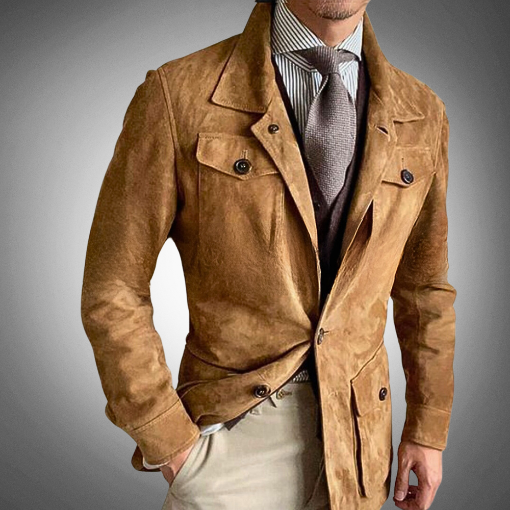 Suede Jacket - Premium  from KIYOO Royal Brand - Just €62.84! Shop now at KIYOO Royal Brand