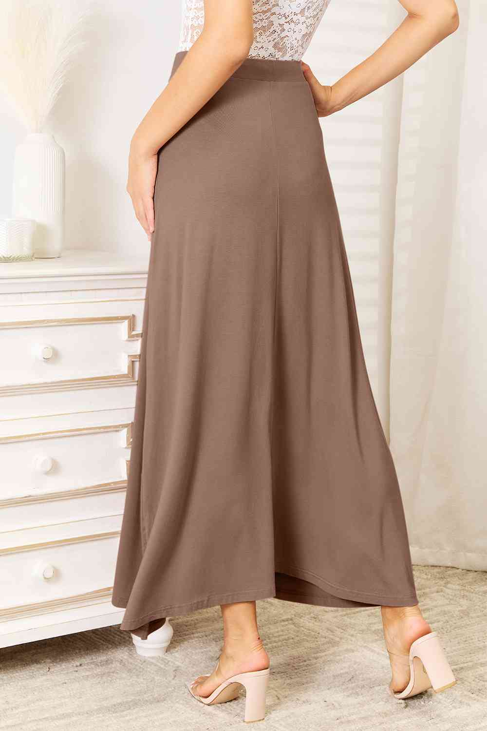 zachte rayon maxi-rok met trekkoord in de taille - Premium  from KIYOO Royal Brand - Just €15.99! Shop now at KIYOO Royal Brand