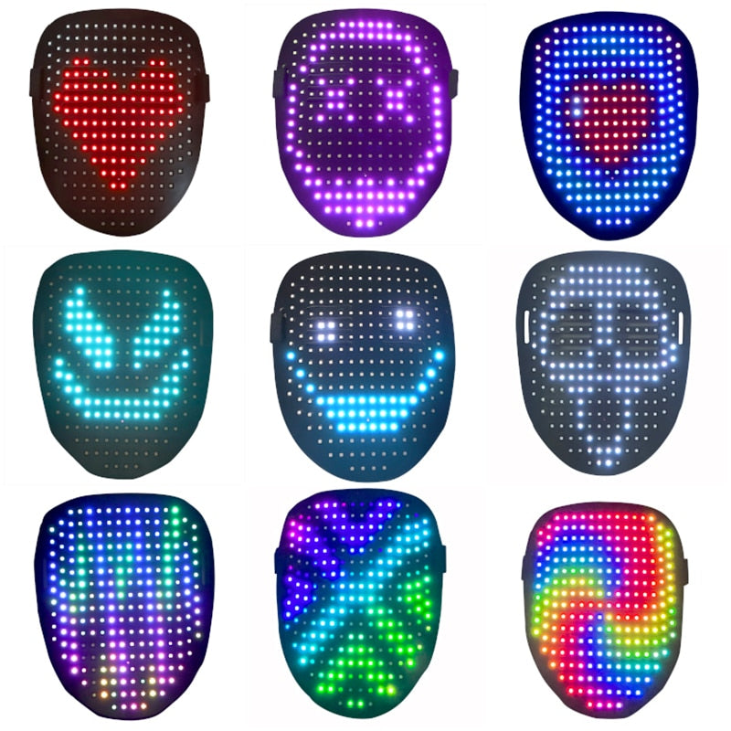 LED-feestgezichtsmasker - Premium  from My Store - Just €75.44! Shop now at KIYOO Royal Brand