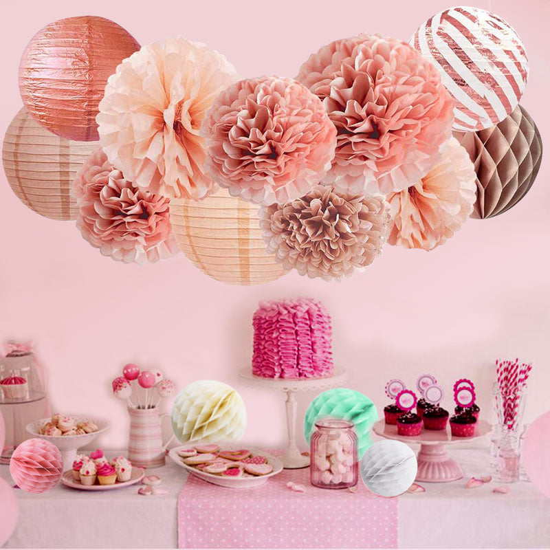 Party Pom Poms Lantaarn - Premium  from My Store - Just €34.04! Shop now at KIYOO Royal Brand