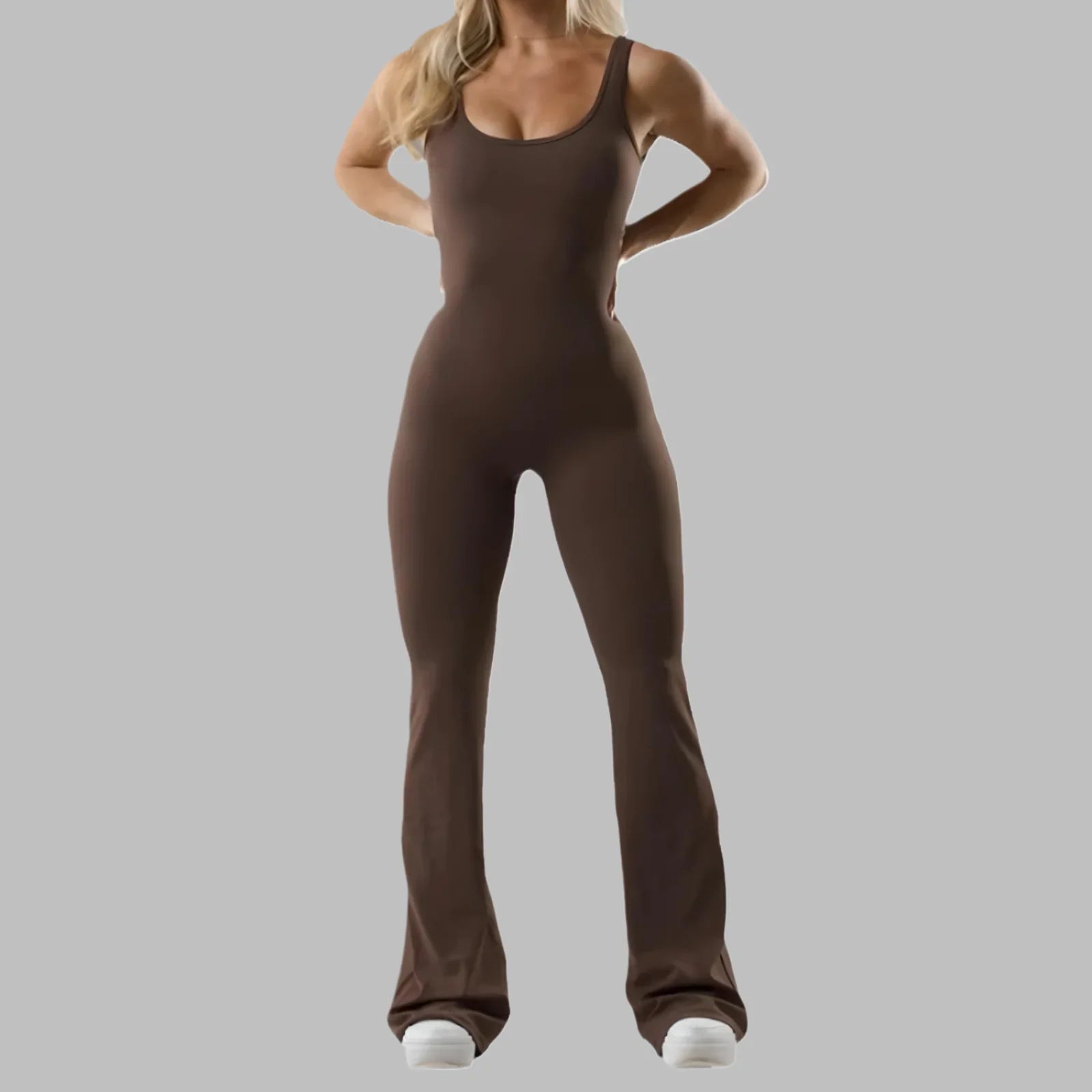 Uitlopende jumpsuit - Premium nieuw from KIYOO Royal Brand - Just €42.75! Shop now at KIYOO Royal Brand