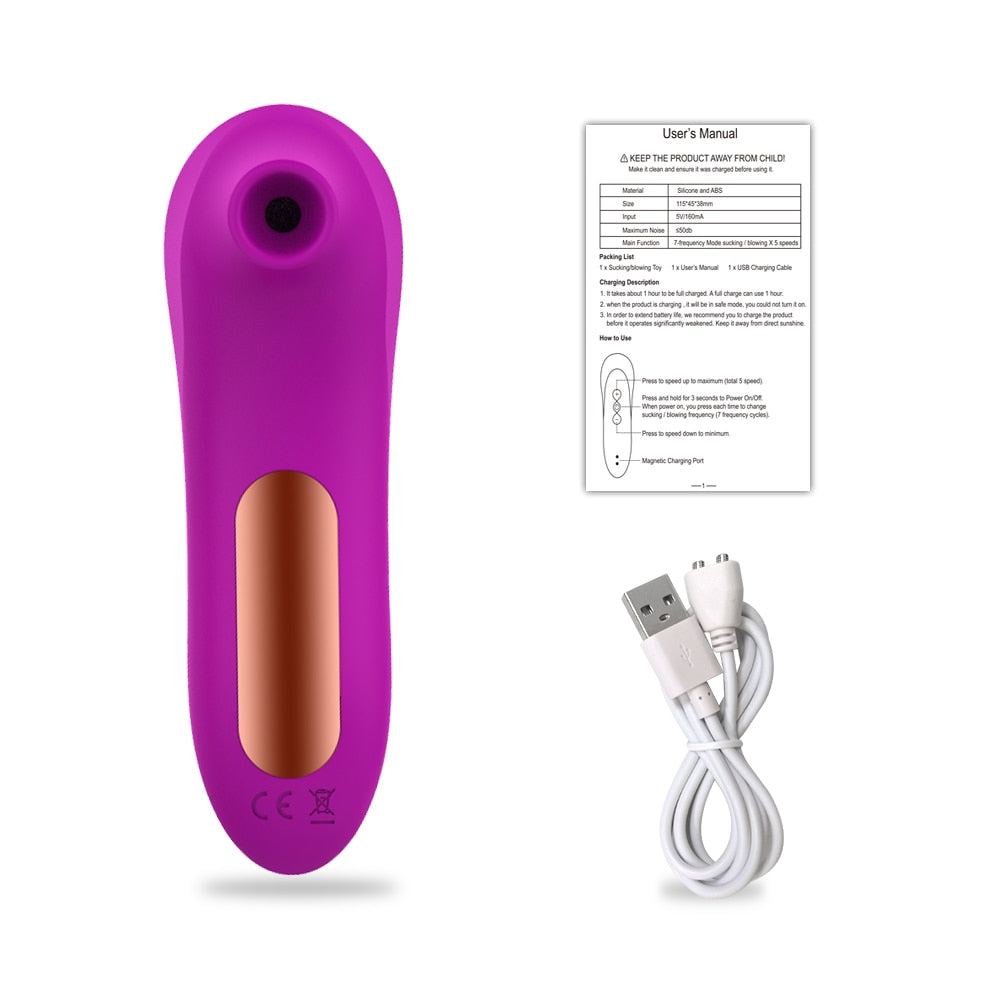 Clit Sucker Vagina Sucking Vibrator Clitoris Stimulator Blowjob Oral Nipple Sex Toys for Adult Women Masturbator Erotic Products - Premium sextoys from KIYOO Royal Brand - Just €16.88! Shop now at KIYOO Royal Brand