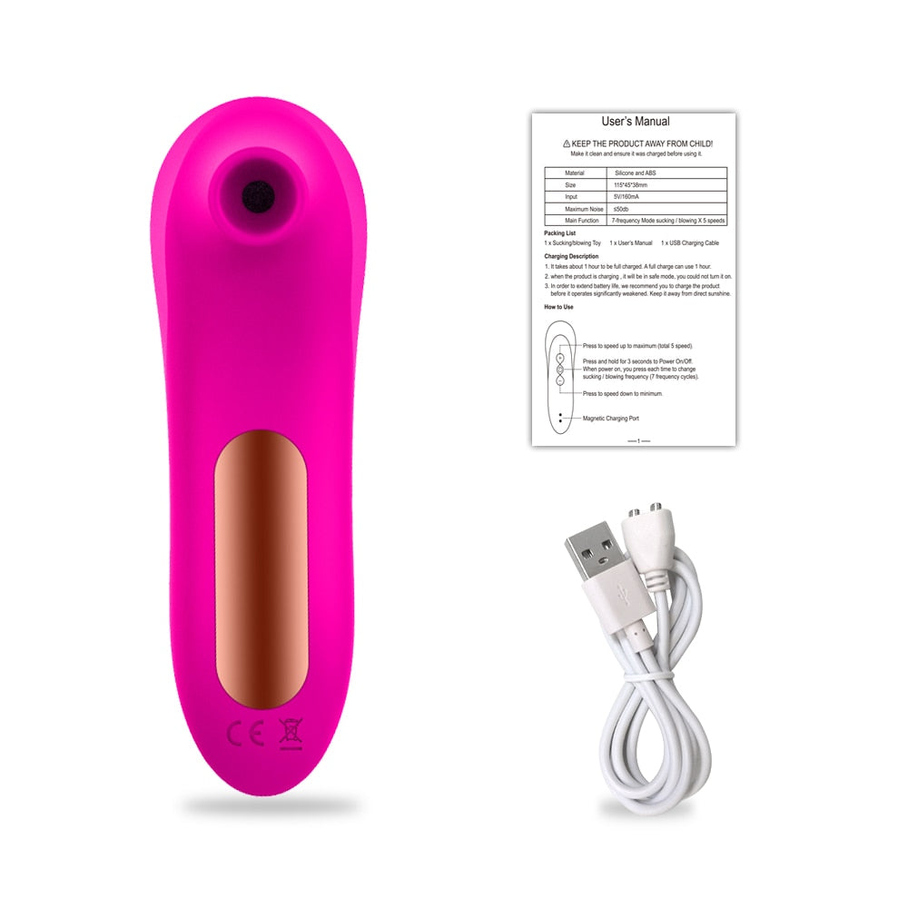 Clit Sucker Vagina Sucking Vibrator Clitoris Stimulator Blowjob Oral Nipple Sex Toys for Adult Women Masturbator Erotic Products - Premium sextoys from KIYOO Royal Brand - Just €16.88! Shop now at KIYOO Royal Brand