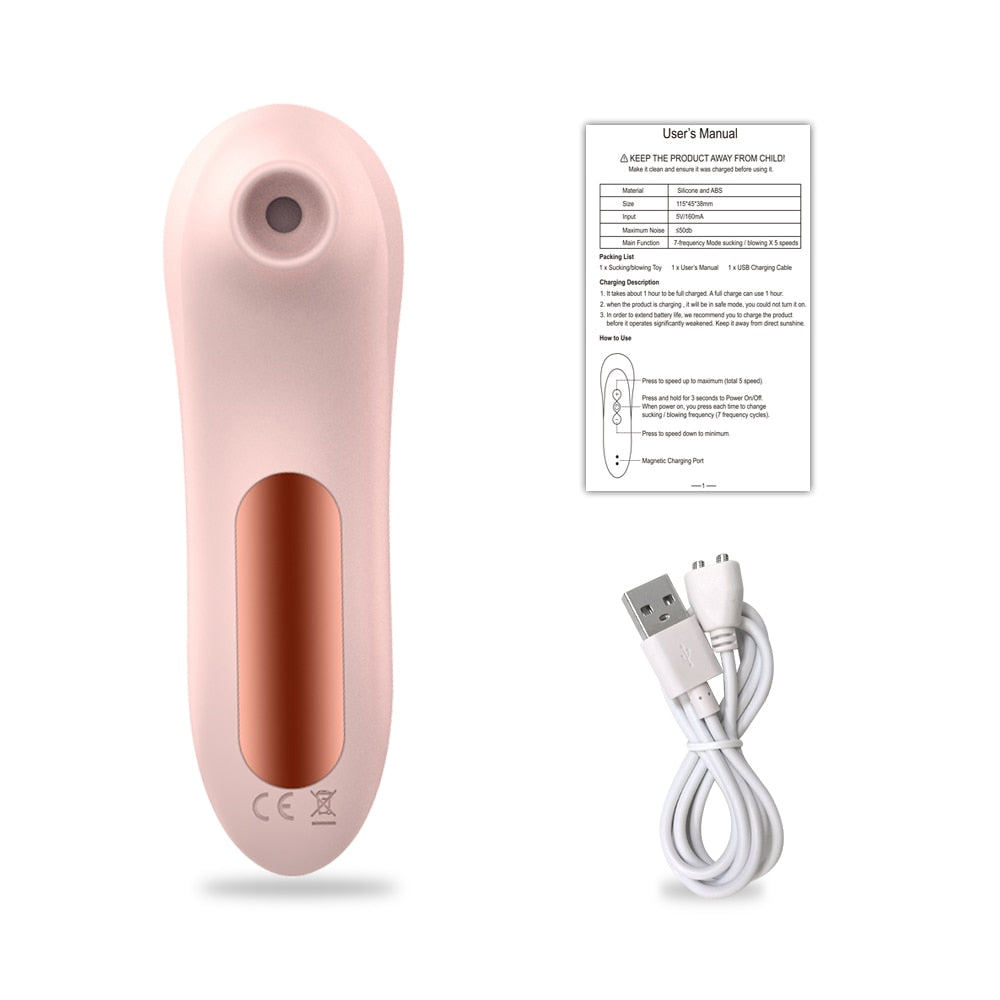 Clit Sucker Vagina Sucking Vibrator Clitoris Stimulator Blowjob Oral Nipple Sex Toys for Adult Women Masturbator Erotic Products - Premium sextoys from KIYOO Royal Brand - Just €16.88! Shop now at KIYOO Royal Brand