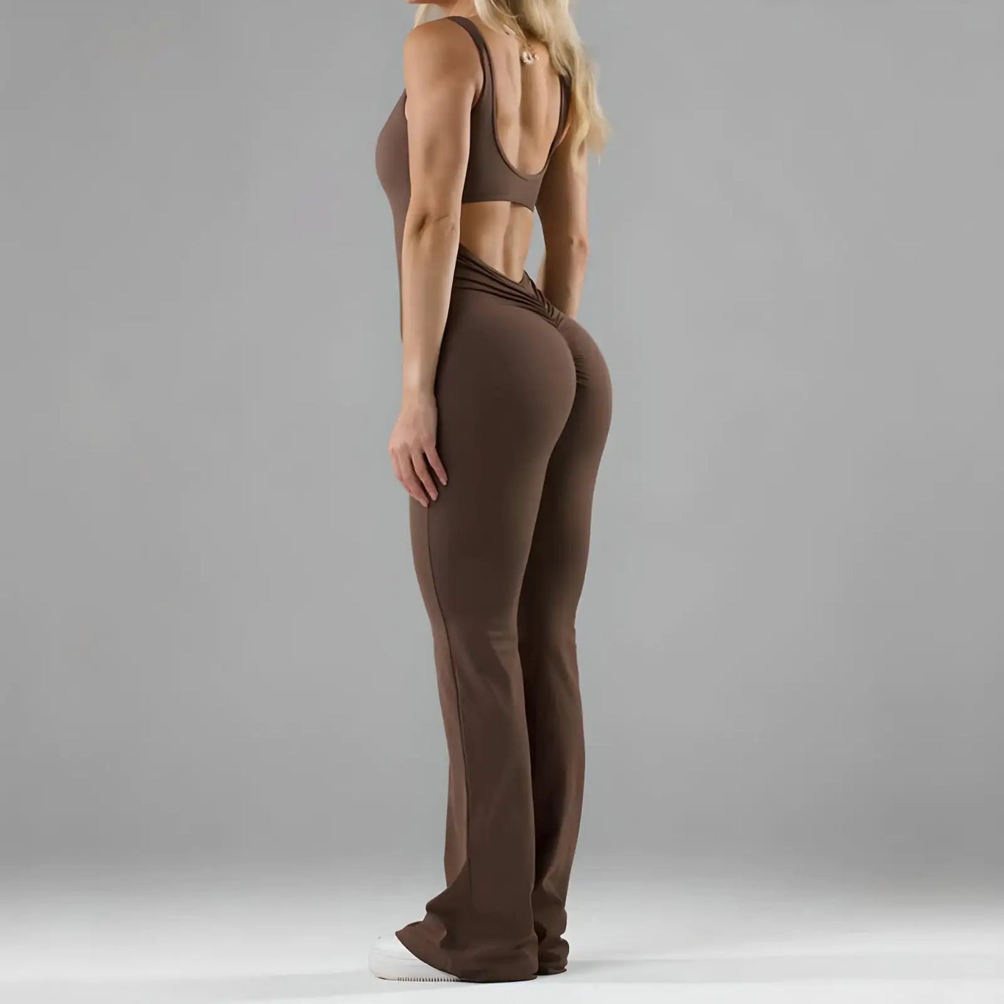 Uitlopende jumpsuit - Premium nieuw from KIYOO Royal Brand - Just €42.75! Shop now at KIYOO Royal Brand